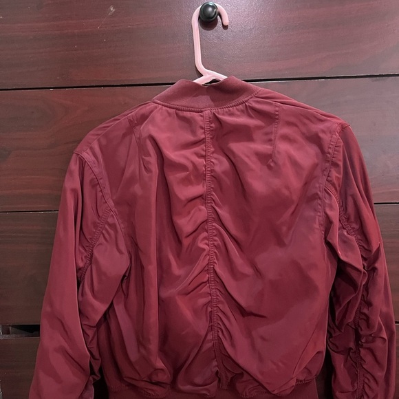 H&M Deep Red Bomber Jacket - Picture 2 of 2